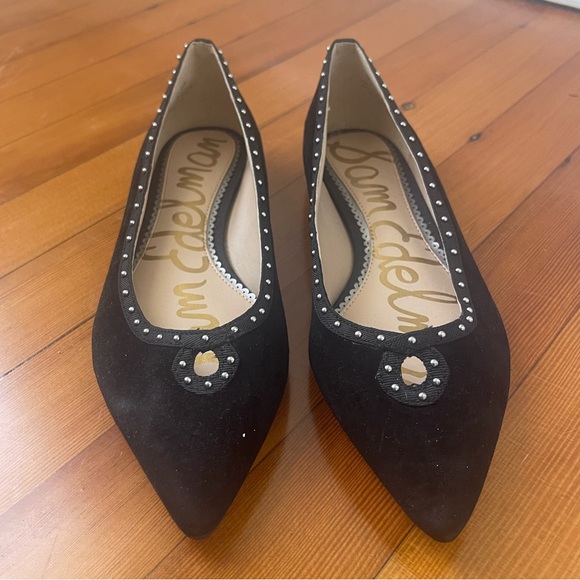 Sam Edelman Black Pointed Flats - Picture 3 of 4